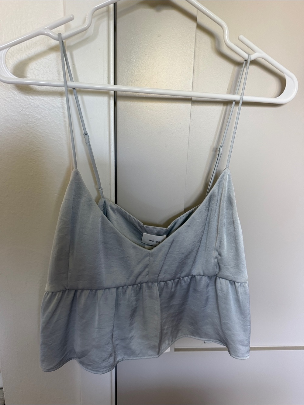 Wilfred Light Blue Ruffle Cami Top